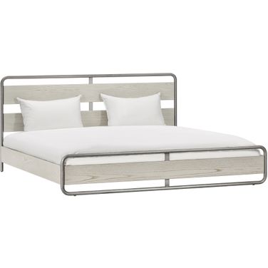 Zest King Solid Wood Platform Bed In Light Oak