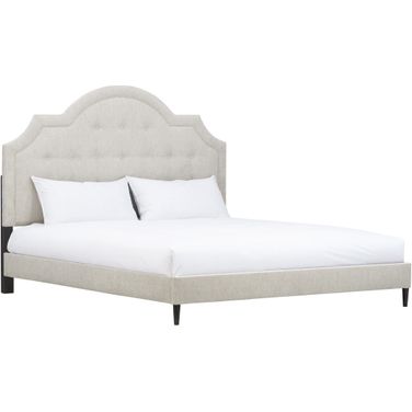 Zest Queen Upholstered Bed With Welt In Beige