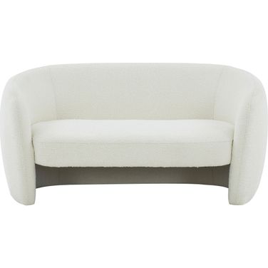 Zhao Curved Loveseat In Ivory