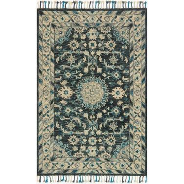 Zharah Teal/Grey 9'3" x 13' Rug