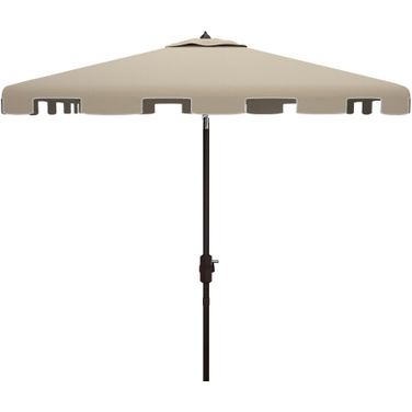 Zimmerman 7.5 Ft Square Market Umbrella In White Beige