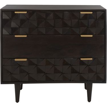 Zinnia Walnut 3 Drawer Chest