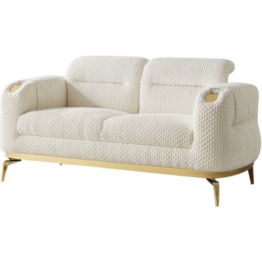 Zoe Loveseat In Cream