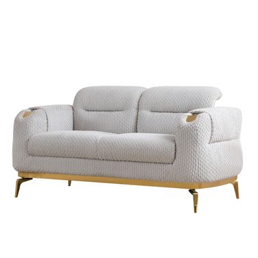 Zoe Loveseat In Gray