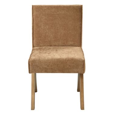 Zoey Side Chair Set of 2 In Chocolate and Oak