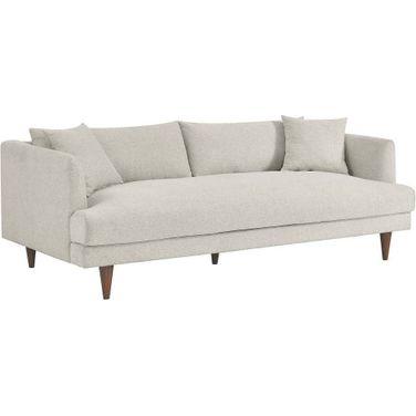 Zoya Down Filled Overstuffed Sofa In Ivory