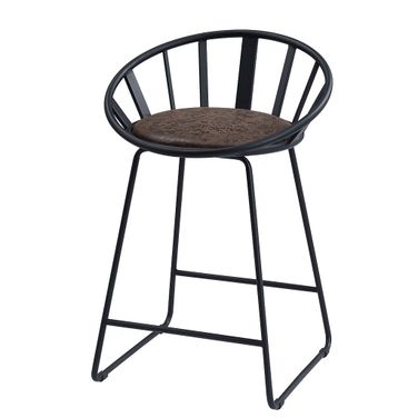 Zudora Counter Height ChairSet of 2 In Black