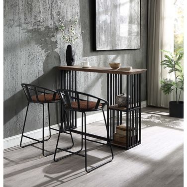 Zudora Counter Height Dining Set In Black