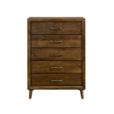 Zuma 5-Drawer Chest In Walnut