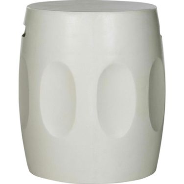 Zuri Ivory Concrete Accent Table