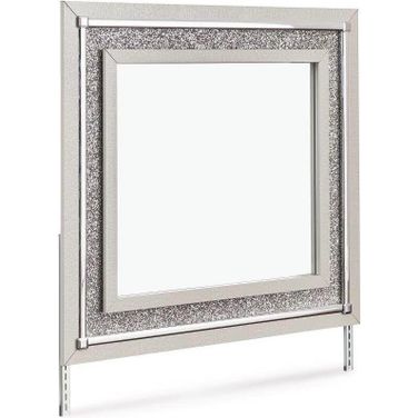 Zyniden Bedroom Mirror In Silver