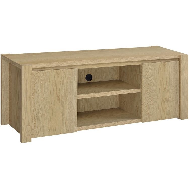 Laurelton 60-Inch 2-Door TV Stand Media Console In Light Oak