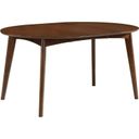 The appearance of Jedda Oval Dining Table Dark Walnut designed by Coaster in the transitional interior design. This dark walnut piece of furniture was selected by 1StopBedrooms from Jedda Collection to add a touch of cosiness and style into your home. Sku: 105361. Table Top Shape: Oval. Material: Wood. Size: 42" x 60".