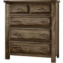 Maple Road 5 Drawer Chest In Maple Syrup