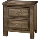 Maple Road 2 Drawer Nightstand In Maple Syrup