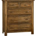The appearance of Maple Road Antique Amish 5 Drawer Chest designed by Artisan & Post in the rustic / southwestern interior design. This antique piece of furniture  was selected by 1StopBedrooms from Maple Road Collection to add a touch of cosiness and style into your home. Sku: 118-115. Material: Wood.