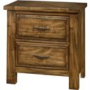 The appearance of Maple Road Antique Amish 2 Drawer Nightstand designed by Artisan & Post in the rustic / southwestern interior design. This antique piece of furniture  was selected by 1StopBedrooms from Maple Road Collection to add a touch of cosiness and style into your home. Sku: 118-227. Material: Wood.