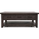 The appearance of Madison County 48 Inch Harris 3 Drawer Coffee Table In Brown designed by Jofran in the traditional interior design. This brown piece of furniture was selected by 1StopBedrooms from Madison County Collection to add a touch of cosiness and style into your home. Sku: 1700-11. Material: Pine.