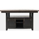 The appearance of Madison County Adjustable Height 72 Inch Dining Table In Vintage Black designed by Jofran in the traditional interior design. This vintage black piece of furniture was selected by 1StopBedrooms from Madison County Collection to add a touch of cosiness and style into your home. Sku: 1702-72B;1702-72T. Table Top Shape: Rectangular. Material: Pine. Size: 72" x 42".