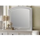 The appearance of Laurelin White Mirror designed by Homelegance in the transitional interior design. This white piece of furniture  was selected by 1StopBedrooms from Laurelin Collection to add a touch of cosiness and style into your home. Sku: 1714W-6. Material: Wood.