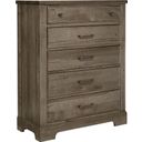 The appearance of Cool Rustic Stone Grey 5 Drawer Chest designed by Artisan & Post in the rustic / southwestern interior design. This brown piece of furniture was selected by 1StopBedrooms from Cool Rustic Collection to add a touch of cosiness and style into your home. Sku: 172-115. Material: Solid Wood.
