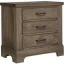The appearance of Cool Rustic Stone Grey 3 Drawer Nightstand designed by Artisan & Post in the rustic / southwestern interior design. This brown piece of furniture was selected by 1StopBedrooms from Cool Rustic Collection to add a touch of cosiness and style into your home. Sku: 172-227. Material: Solid Wood.