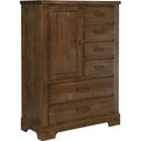The appearance of Cool Rustic Amber 6 Drawer Standing Chest designed by Artisan & Post in the rustic / southwestern interior design. This rustic brown piece of furniture was selected by 1StopBedrooms from Cool Rustic Collection to add a touch of cosiness and style into your home. Sku: 174-117. Material: Maple.