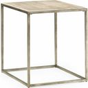 The appearance of Modern Basics Natural Travertine Rectangular End Table designed by Hammary in the modern / contemporary interior design. This cream piece of furniture  was selected by 1StopBedrooms from Modern Basics Collection to add a touch of cosiness and style into your home. Sku: 190-915. Material: Metal.