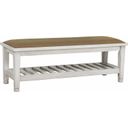 The appearance of Franco Bench Brown and Antique White designed by Coaster in the country / farmhouse interior design. This distressed white piece of furniture was selected by 1StopBedrooms from Franco Collection to add a touch of cosiness and style into your home. Sku: 205337. Material: Wood.