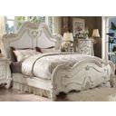 The appearance of Versailles Bone White Queen Panel Bed designed by ACME in the rustic / southwestern interior design. This white piece of furniture was selected by 1StopBedrooms from Versailles Collection to add a touch of cosiness and style into your home. Sku: 21760Q-HB;21761Q-FB;21762Q-R. Bed Type: Panel Bed. Material: Wood. Bed Size: Queen.