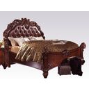 The appearance of Acme Vendome Queen Panel Bed with Button Tufted Headboard in Cherry designed by ACME in the rustic / southwestern interior design. This cherry piece of furniture was selected by 1StopBedrooms from Vendome Collection to add a touch of cosiness and style into your home. Sku: 22000Q-HB;22001Q-FB;22002Q-R. Bed Type: Panel Bed. Bed Size: Queen. Material: Vinyl.