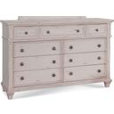 The appearance of Sedona Cobblestone White Dresser designed by American Woodcrafters in the modern / contemporary interior design. This white piece of furniture was selected by 1StopBedrooms from Sedona Collection to add a touch of cosiness and style into your home. Sku: 2410-270. Material: Wood.