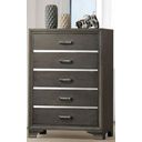 The appearance of Carine II Gray Chest designed by ACME in the transitional interior design. This gray piece of furniture was selected by 1StopBedrooms from Carine Ii Collection to add a touch of cosiness and style into your home. Sku: 26266. Material: Wood.