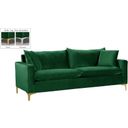 Naomi Velvet Sofa In Green