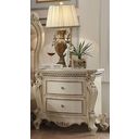 The appearance of Picardy Antique Pearl Nightstand designed by ACME in the rustic / southwestern interior design. This cream piece of furniture  was selected by 1StopBedrooms from Picardy Collection to add a touch of cosiness and style into your home. Sku: 26883. Material: Wood.