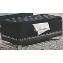 The appearance of Barzini Tufted Rectangular Trunk with Nailhead Black designed by Coaster in the glam interior design. This black piece of furniture  was selected by 1StopBedrooms from Barzini Collection to add a touch of cosiness and style into your home. Sku: 300644. Material: Upholstered.