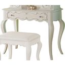 The appearance of Edalene Vanity Desk In Pearl White designed by ACME in the transitional interior design. This pearl white piece of furniture was selected by 1StopBedrooms from Edalene Collection to add a touch of cosiness and style into your home. Sku: 30516DESK. Material: Wood.