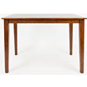 The appearance of Simplicity 54 Inch Counter Height Dining Table In Caramel designed by Jofran in the transitional interior design. This caramel piece of furniture was selected by 1StopBedrooms from Simplicity Collection to add a touch of cosiness and style into your home. Sku: 452-54. Table Top Shape: Square. Material: Rubberwood. Size: 54" x 32".