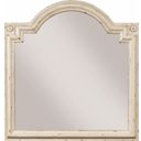 The appearance of Southbury Parchment Bureau Mirror designed by American Drew in the transitional interior design. This white piece of furniture was selected by 1StopBedrooms from Southbury Collection to add a touch of cosiness and style into your home. Sku: 513-040. Material: Glass.