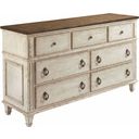 The appearance of Southbury Fossil and Parchment Drawer Dresser designed by American Drew in the modern / contemporary interior design. This brown piece of furniture was selected by 1StopBedrooms from Southbury Collection to add a touch of cosiness and style into your home. Sku: 513-130. Material: Wood.