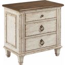 The appearance of Southbury Fossil and Parchment Nightstand designed by American Drew in the transitional interior design. This white piece of furniture was selected by 1StopBedrooms from Southbury Collection to add a touch of cosiness and style into your home. Sku: 513-420. Material: Wood.
