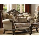 The appearance of Latisha Tan Pattern Loveseat designed by ACME in the rustic / southwestern interior design. This brown piece of furniture was selected by 1StopBedrooms from Latisha Collection to add a touch of cosiness and style into your home. Sku: 52116. Material: Fabric. Key Features: Wood Trim.