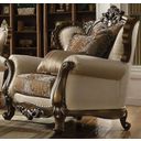The appearance of Latisha Tan Pattern Chair designed by ACME in the rustic / southwestern interior design. This brown piece of furniture was selected by 1StopBedrooms from Latisha Collection to add a touch of cosiness and style into your home. Sku: 52117. Material: Fabric.