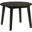 The appearance of Simplicity Round Drop Leaf Table In Espresso Brown designed by Jofran in the transitional interior design. This espresso brown piece of furniture was selected by 1StopBedrooms from Simplicity Collection to add a touch of cosiness and style into your home. Sku: 552-28. Table Top Shape: Round. Material: Rubberwood. Size: 42".