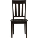 The appearance of Simplicity Slat Back Dining Chair Set of 2 In Espresso Brown designed by Jofran in the transitional interior design. This espresso brown piece of furniture was selected by 1StopBedrooms from Simplicity Collection to add a touch of cosiness and style into your home. Sku: 552-319KD. Material: Acacia.