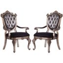 The appearance of Acme Chantelle Button Tufted Back Seat Dining Arm Chair (Set of 2) in Antique Platinum designed by ACME in the rustic / southwestern interior design. This antique platinum piece of furniture was selected by 1StopBedrooms from Chantelle Collection to add a touch of cosiness and style into your home. Sku: 60543. Material: Fabric.