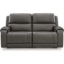 The appearance of 5Z - Pendley 2-Piece Power Reclining Sectional Loveseat In Anchor designed by Signature Design by Ashley in the modern / contemporary interior design. This anchor piece of furniture was selected by 1StopBedrooms from 5Z - Pendley Collection to add a touch of cosiness and style into your home. Sku: NCU1260058;NCU1260062. Material: Leather.