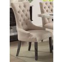 The appearance of Gerardo Beige Linen Arm Chair Set of 2 designed by ACME in the transitional interior design. This beige piece of furniture was selected by 1StopBedrooms from Gerardo Collection to add a touch of cosiness and style into your home. Sku: 60823. Material: Fabric.