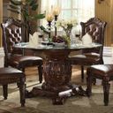The appearance of Vendome 54 Inch Class Dining Table (Cherry) designed by ACME in the rustic / southwestern interior design. This cherry piece of furniture was selected by 1StopBedrooms from Vendome Collection to add a touch of cosiness and style into your home. Sku: 62010ST;07800GL;62012PED. Table Top Shape: Round. Material: Wood. Size: 54".