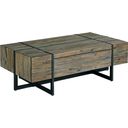 The appearance of Modern Timber Brown Rectangular Cocktail Table designed by Hammary in the traditional interior design. This brown piece of furniture  was selected by 1StopBedrooms from Modern Timber Collection to add a touch of cosiness and style into your home. Sku: 626-910. Material: Wood.
